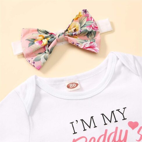 CETEPY طفلة ملابس الوليد ملابس الصيف الرضع 3 قطعة السراويل الأزهار + قصيرة كشكش رومبير Playsuit + عقال in Kuwait