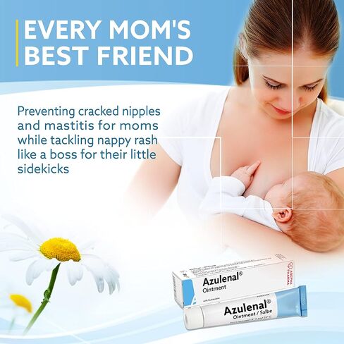 Ointment with Guaiazulene | Ointment for Diaper Rashes Itches Cuts & Sore Nipples | Suitable for Use for Babies and Nursing Mothers | Made in Europe (1 x 50 g) in Saudi Arabia