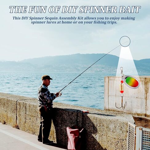 مجموعة أدوات صنع الطعوم الدوارة 228 قطعة من طُعم الصيد، ملحقات شفرة كليفيس، عمود سلكي، خطافات ثلاثية، مجموعة أدوات ملعقة صيد، هدية صيد السمك in Kuwait