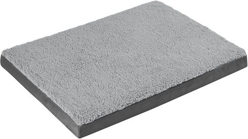 سرير كودي للكلاب الكبيرة - أسرّة للكلاب لتقويم العظام مع طبقة إسفنجية، بساط للكلاب ذو وجهين مع غطاء قابل للإزالة، سرير للحيوانات الأليفة مقاوم للماء ويمكن غسله في الغسالة، رمادي in Kuwait