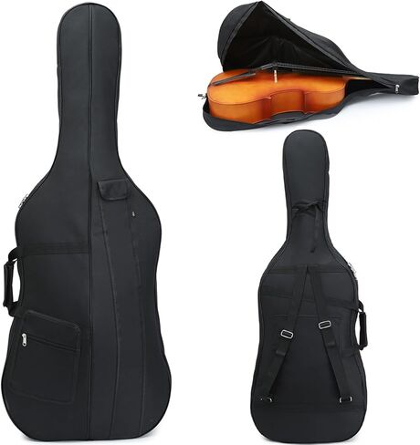Cello Case Soft Padded for Cello 1/4, Cello Travel Gig Bag with Multiple Pockets, Thick Padded Cello Gig Bag with Adjustable Shoulder Straps & Handle in Kuwait