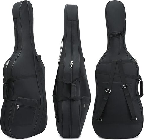 Cello Case Soft Padded for Cello 1/4, Cello Travel Gig Bag with Multiple Pockets, Thick Padded Cello Gig Bag with Adjustable Shoulder Straps & Handle in Kuwait