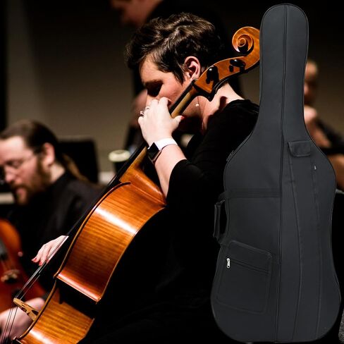 Cello Case Soft Padded for Cello 1/4, Cello Travel Gig Bag with Multiple Pockets, Thick Padded Cello Gig Bag with Adjustable Shoulder Straps & Handle in Kuwait