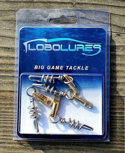 Lobo Lures Quick Release Big Game Marlin Fishing Heavy Duty Aussie Style Ball Bearing Dredge Corkscrew Swivels in Saudi Arabia