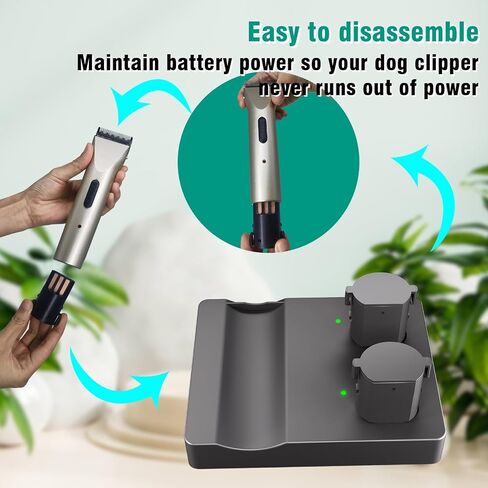 حامل شاحن بطارية مع نوع C، متوافق مع wahl Arco وArco SE pet Dog Clipper موديل 0114-300/1854-7988/1854/1855 (حامل الشاحن) in Kuwait