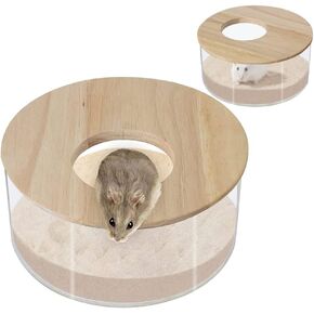 صندوق حمام رمل كبير للهامستر، صندوق حمام رمل اكريليك شفاف وحمام الهامستر، ملحقات للمنزل والهامستر in Kuwait