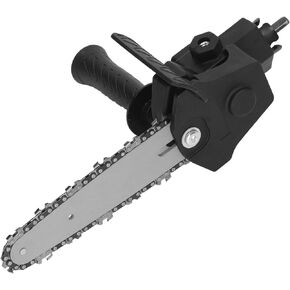 Electric Drill Modified to Electric Chainsaw Tool Portable Saw Conversion Head Adapter for Woodworking Cutting Tool (for 6in Electric Drill)