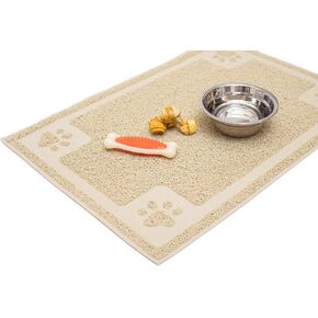 Dog Bowl Mat for Cat and Dog Bowls, Silicone Non-Slip Absorbent Waterproof Dog Food Mat, Easy to Clean, Unique Paw Design in Saudi Arabia