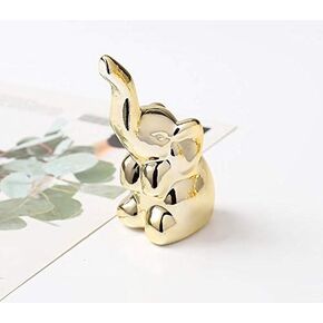 Ardax Ceramic Animal Figurines Ornaments, Gold Home Decor Sculptures and Statues Handmade Artware Gifts (cat)