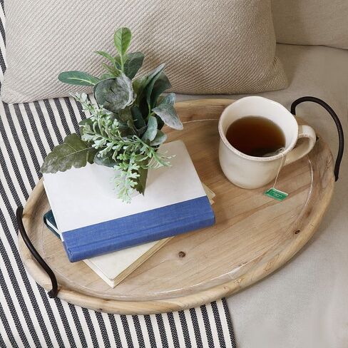 Stratton Home Decor Stratton Home Decor Stratton Natural Wood Oval Tray 18. 0 X 3. 54 X 12. 00 in Saudi Arabia