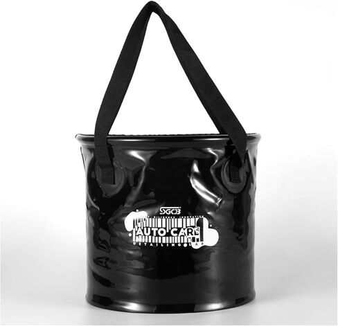 اس جي سي بي دلو قابل للطي سعة 4 جالون مصنوع من بلاستيك PVC مضاد للتسرب وقابل للطي مع مقبض لغسل السيارة في الهواء الطلق والسفر والتخييم والنزهات والمشي لمسافات طويلة والصيد والبستنة in Kuwait