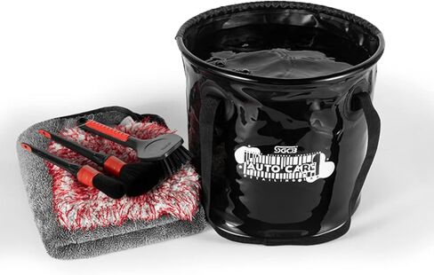 اس جي سي بي دلو قابل للطي سعة 4 جالون مصنوع من بلاستيك PVC مضاد للتسرب وقابل للطي مع مقبض لغسل السيارة في الهواء الطلق والسفر والتخييم والنزهات والمشي لمسافات طويلة والصيد والبستنة in Kuwait