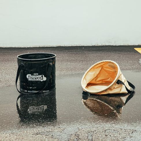 اس جي سي بي دلو قابل للطي سعة 4 جالون مصنوع من بلاستيك PVC مضاد للتسرب وقابل للطي مع مقبض لغسل السيارة في الهواء الطلق والسفر والتخييم والنزهات والمشي لمسافات طويلة والصيد والبستنة in Kuwait