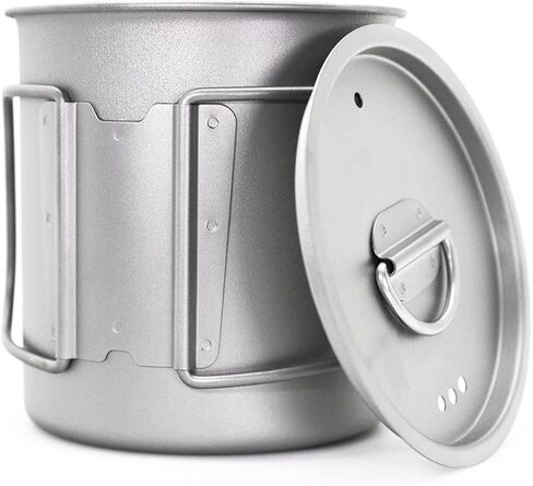 كوب قهوة SILVERANT Titanium Ultralight سعة 400 مل/14 أونصة سائلة بجدار مزدوج مع قش تيتانيوم وحقيبة برباط in Kuwait