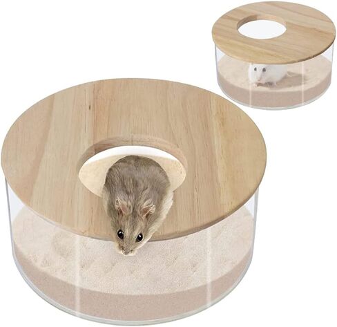 صندوق حمام رمل كبير للهامستر، صندوق حمام رمل اكريليك شفاف وحمام الهامستر، ملحقات للمنزل والهامستر in Kuwait