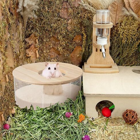 صندوق حمام رمل كبير للهامستر، صندوق حمام رمل اكريليك شفاف وحمام الهامستر، ملحقات للمنزل والهامستر in Kuwait