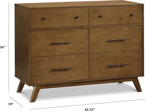 DaVinci Otto 6-Drawer Double Dresser in Walnut in Kuwait