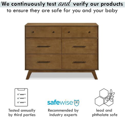DaVinci Otto 6-Drawer Double Dresser in Walnut in Kuwait