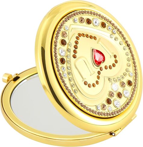 ROTIESS Gift for My Gril,Gift for Friend Woman, Mum's Gift,Birthday Gifts & Year Wedding Anniversary Noble Vintage Compact Mirror, Exquisite Luxury Vintage Enamel Pocket Mirror in Saudi Arabia