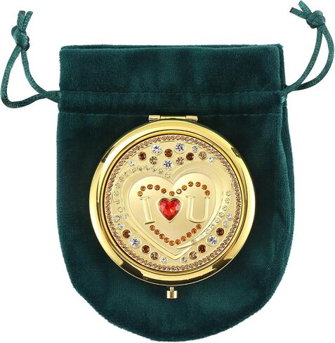 ROTIESS Gift for My Gril,Gift for Friend Woman, Mum's Gift,Birthday Gifts & Year Wedding Anniversary Noble Vintage Compact Mirror, Exquisite Luxury Vintage Enamel Pocket Mirror in Saudi Arabia