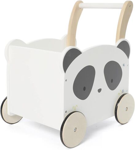 مشاية أطفال خشبية من باندا - ألعاب دفع وسحب 2 في 1 للأطفال الصغار، مشاية تعليمية مع عجلات للأطفال البنات والأولاد من عمر 1 إلى 3 سنوات in Kuwait