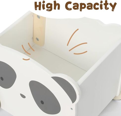 مشاية أطفال خشبية من باندا - ألعاب دفع وسحب 2 في 1 للأطفال الصغار، مشاية تعليمية مع عجلات للأطفال البنات والأولاد من عمر 1 إلى 3 سنوات in Kuwait