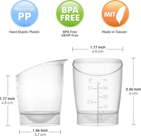 Maymom Baby Feeding Cup, Reusable and Disposable Short-Term Infant Feeding Cup for First Milk Collection, 1 oz, 6 Count in Saudi Arabia