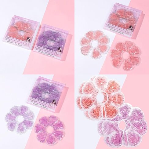 عبوات علاج الثدي، عبوة ثلج للثدي، وسادات الثدي للرضاعة الطبيعية، وسادة جل الثدي المهدئة الساخنة والباردة للأمهات المرضعات (عبوتان) in Kuwait