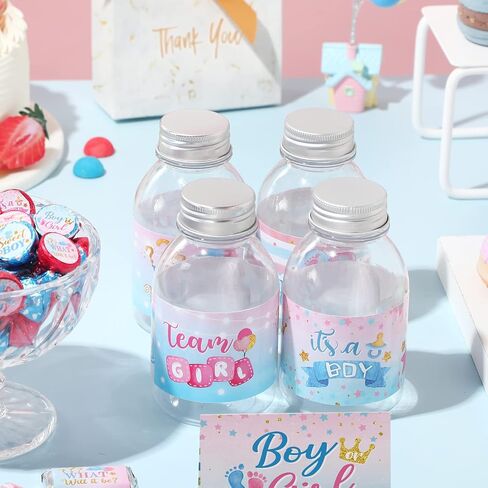 39 Pieces Baby Shower Water Bottle Labels Shower Water Bottle Stickers Wrappers Waterproof Baby Shower Labels for Baby Shower Party Decoration in Saudi Arabia