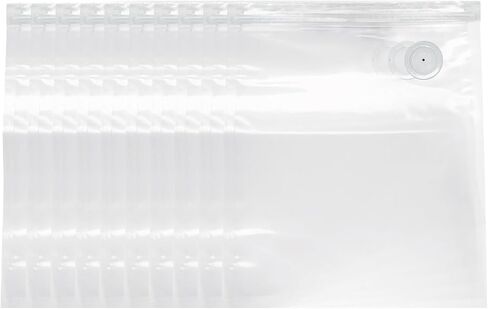 أكياس VICARKO Sous Vide، أكياس بسحاب لحفظ الطعام، أكياس تخزين بالمكنسة الكهربائية قابلة لإعادة الاستخدام، آمنة للاستخدام في الفريزر، بلاستيك خالٍ من البيسفينول A، 10 قطع، 13.5 × 10.5 بوصة in Kuwait