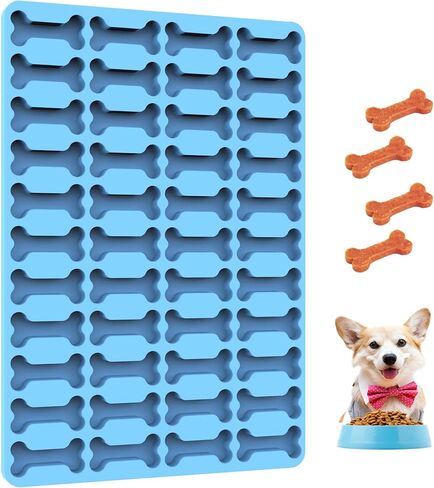 قوالب حلوى الكلاب من سوفلييم، قوالب سيليكون صغيرة لعظام الكلاب، صانعة مكافآت الكلاب، قوالب بسكويت الكلاب مع مكشطة (قطعة واحدة من العظام الصغيرة) in Kuwait