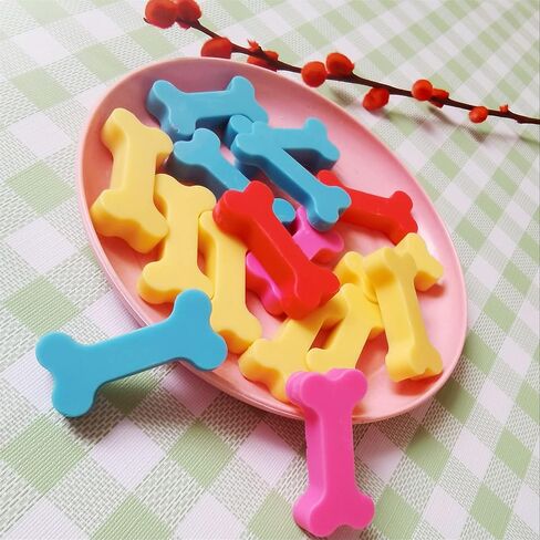 قوالب حلوى الكلاب من سوفلييم، قوالب سيليكون صغيرة لعظام الكلاب، صانعة مكافآت الكلاب، قوالب بسكويت الكلاب مع مكشطة (قطعة واحدة من العظام الصغيرة) in Kuwait