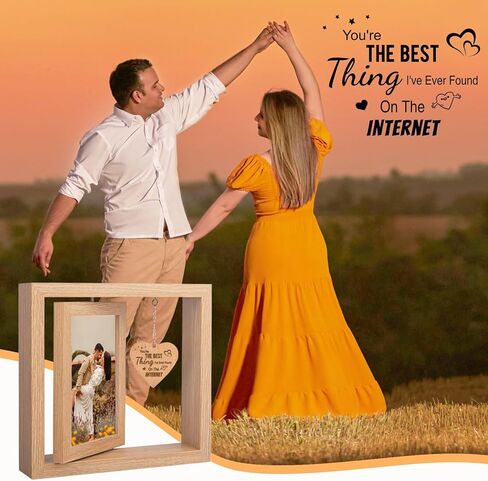 Romantic Couples Picture Frames Anniversary Birthday Gifts for Her Girlfriend Graduation Gifts for Him Boyfriend, Wedding Gifts for Couples Wife Husband, Happy Anniversary (Anniversary Photo Frame 3) in Kuwait