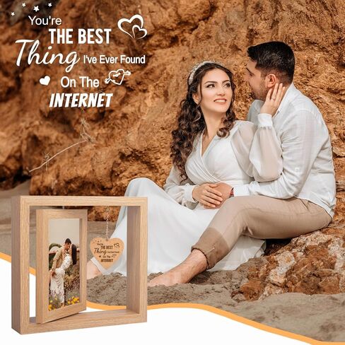 Romantic Couples Picture Frames Anniversary Birthday Gifts for Her Girlfriend Graduation Gifts for Him Boyfriend, Wedding Gifts for Couples Wife Husband, Happy Anniversary (Anniversary Photo Frame 3) in Kuwait