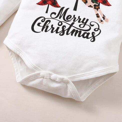 LUJENGEFA طفلة بلدي 1st زي عيد الميلاد عيد الميلاد إلكتروني طباعة كشكش رومبير + تنورة حمراء منقوشة الحمالات + عقال مجموعة الملابس in Kuwait