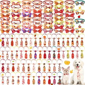 Eccliy 120 Pcs 4th of July Dog Bow Ties Collars for Dogs Patriotic Dog Collars Independence Day Dog Bow Tie Collar Adjustable Dog Accessories for Dogs Cute Dog Bow Tie Dog Collar Basic Dog Collars in Kuwait