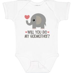 inktastic Will You Be My Godmother Baby Bodysuit