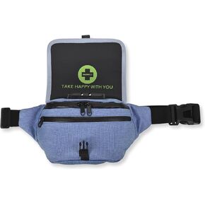 Happy Kit Happy Pack, with Accessories the Ultimate Travel Bag, Smell Proof & Water Resistant Fanny Pack with Padding, Gray in Kuwait