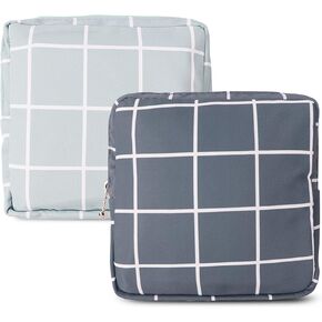 حقيبة تخزين المناديل الصحية، قطعتان من جراب كأس الحيض ، قماش قطني محمول صحي مناديل تخزين حقائب تخزين أنثوي الحيض الأولى حقيبة للفتيات والسيدات (شبكية) in Kuwait