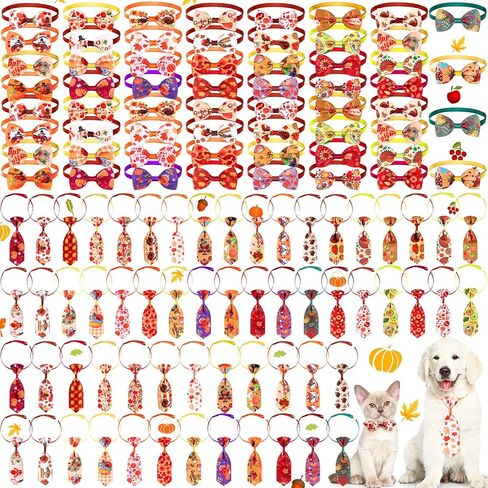 Eccliy 120 Pcs 4th of July Dog Bow Ties Collars for Dogs Patriotic Dog Collars Independence Day Dog Bow Tie Collar Adjustable Dog Accessories for Dogs Cute Dog Bow Tie Dog Collar Basic Dog Collars in Kuwait