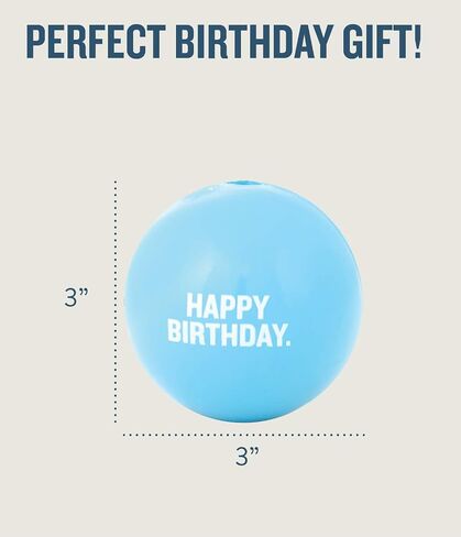 Planet Dog Orbee-Tuff Happy Birthday Ball Blue Treat-Dispensing Dog Toy in Saudi Arabia