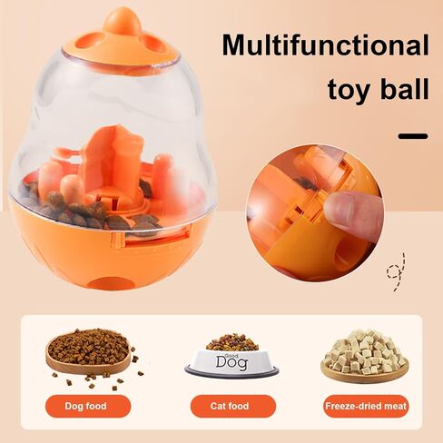 PERZOE Treat Tower Dog, Slow Feeder Toy for Dog Mental Stimulation, Dog Enrichment Toy, Feeders Treat Dispensing Mentally Stimulating Toys (Yellow) in Saudi Arabia