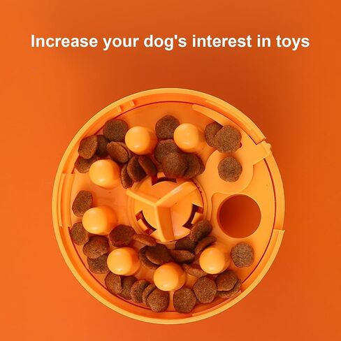 PERZOE Treat Tower Dog, Slow Feeder Toy for Dog Mental Stimulation, Dog Enrichment Toy, Feeders Treat Dispensing Mentally Stimulating Toys (Yellow) in Saudi Arabia