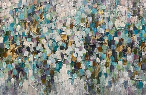 24*48 inch Wall Art Hand-Painted Framed Flower Oil Painting On Canvas in Saudi Arabia