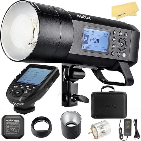 Godox AD400 Pro AD400Pro Godox Flash for Canon Camera,0.01-1s Recycle Time,380 Full Power Pops,30W LED Modeling Lamp,with Godox XPro-C Flash Trigger, 400W 2.4G TTL Flash w/Bowens Mount and Godox Mount in Saudi Arabia