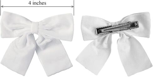 Velvet Red Hair Bows - 2Pcs Hair Clips with Bows, 4" Big Tail Hair Bows Hair Accessories for Women Girls Toddlers Kids Baby (red) in Saudi Arabia
