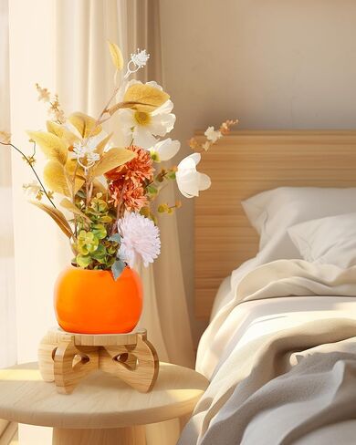 Gouyisi Pedestal Stand for Display-Bamboo Riser for Decor-Display Stand Home Decor Holder for Himalayan Salt Lamp, Home pod 2, Decorative Bowl, Crystal Ball, Small Plant Pot in Kuwait