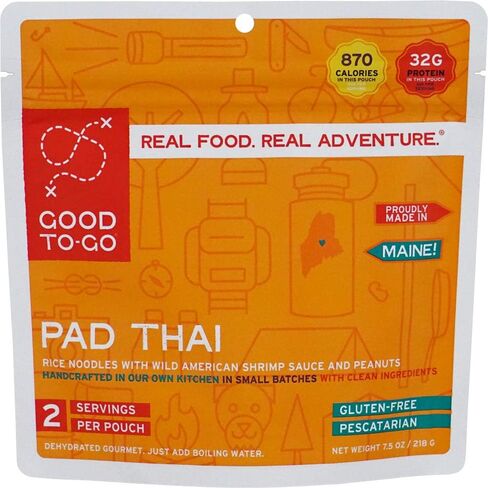 GOOD TO-GO Pad Thai | Camping Food, Backpacking Food | Just Add Water Meals, Backpacking Meals | Dehydrated Meals Taste Better Than Freeze Dried Meals in Saudi Arabia