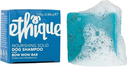 ايثيك شامبو مغذي للكلاب من باو واو بار - خال من البلاستيك، نباتي، لم يتم اختباره على الحيوانات، صديق للبيئة، 3.27 اونصة (عبوة من قطعة واحدة) in Kuwait