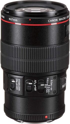 عدسة Canon EF 100mm f/2.8L Macro هي عدسة USM (3554B002) + طقم مرشح + حافظة غطاء + طقم تنظيف + المزيد (متجدد) in Saudi Arabia